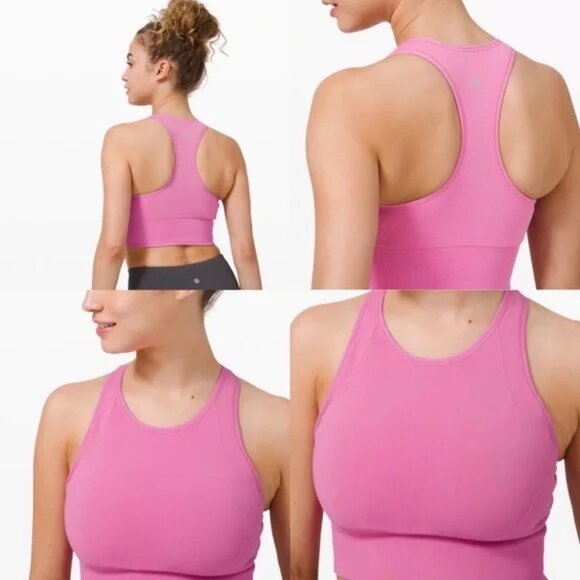 Lululemon Athletica Pink Ebb to Train Bra Size 6 - Picture 1 of 13